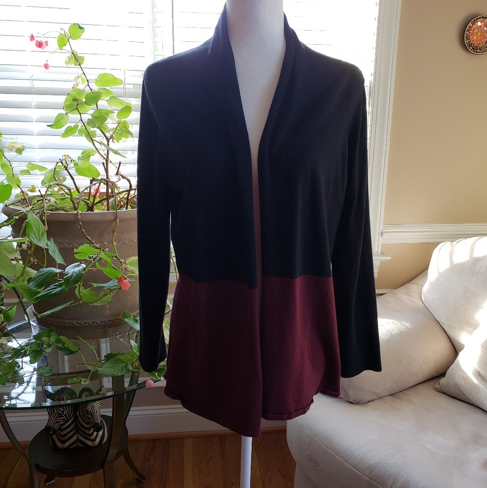 Carol Rose multi color cardigan  SZ M